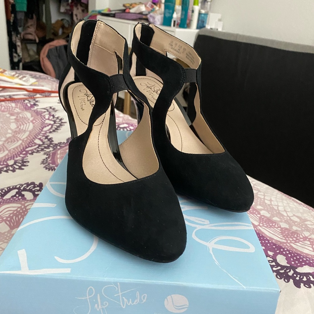 Used Once black heels